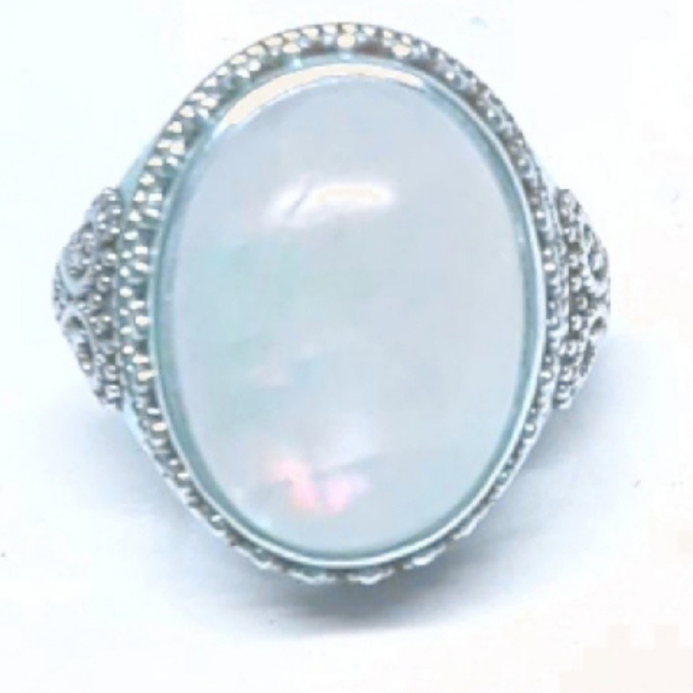 🦄 Vintage Moonstone Sterling Art Deco Ring 🦄